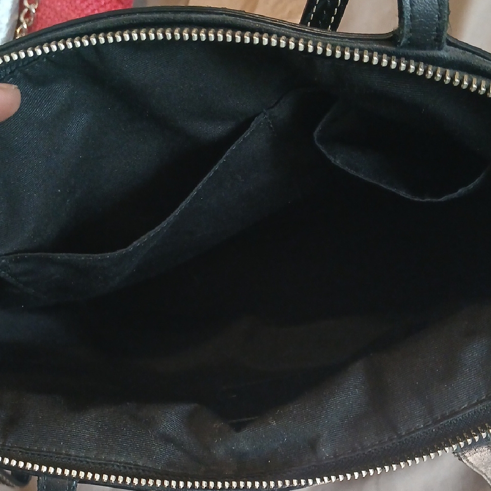 Coach Black and Tan Signature Tote - Picture 3 of 7